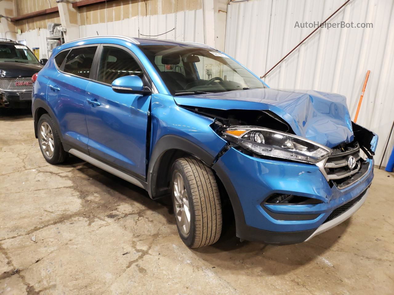 2017 Hyundai Tucson Limited Blue vin: KM8J3CA25HU518506