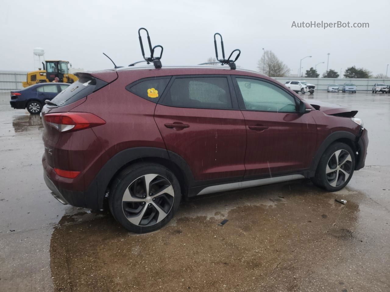 2017 Hyundai Tucson Limited Maroon vin: KM8J3CA25HU523155