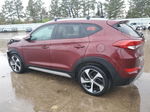 2017 Hyundai Tucson Limited Maroon vin: KM8J3CA25HU523155