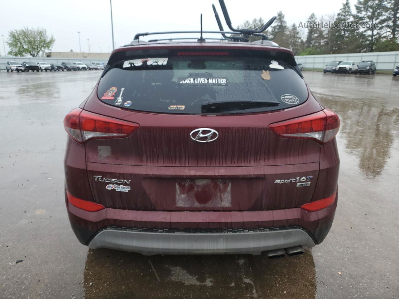 2017 Hyundai Tucson Limited Maroon vin: KM8J3CA25HU523155