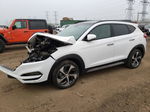 2017 Hyundai Tucson Limited White vin: KM8J3CA25HU528758