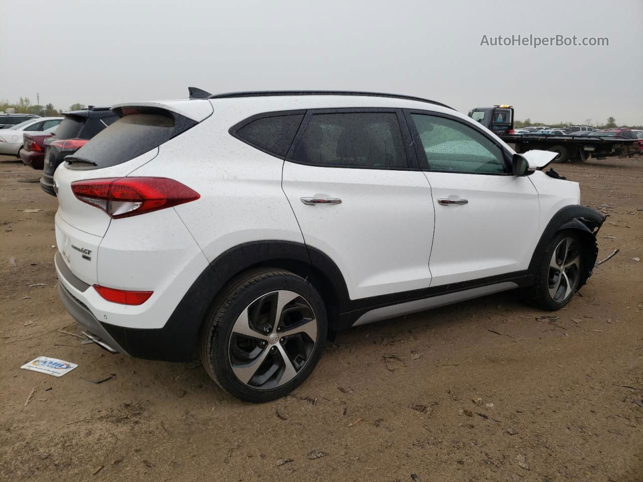 2017 Hyundai Tucson Limited White vin: KM8J3CA25HU528758