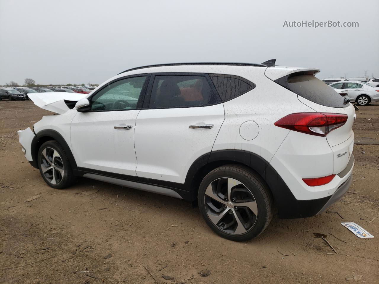 2017 Hyundai Tucson Limited White vin: KM8J3CA25HU528758