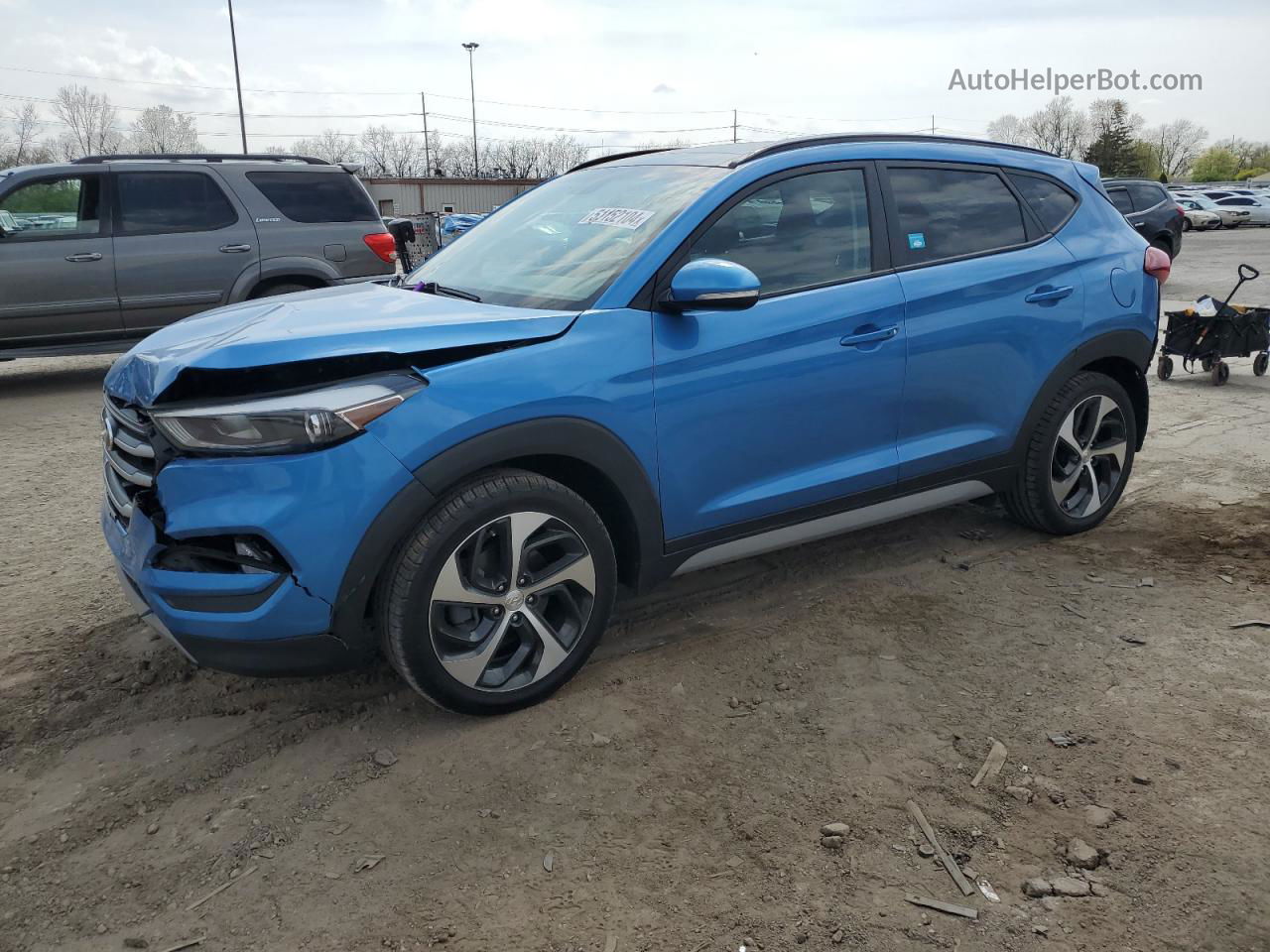 2018 Hyundai Tucson Value Blue vin: KM8J3CA25JU731316