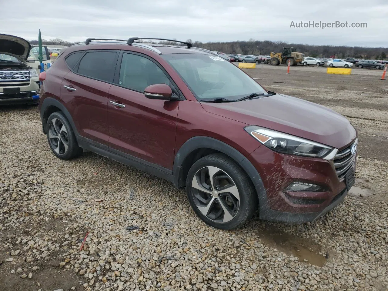 2016 Hyundai Tucson Limited Maroon vin: KM8J3CA26GU025058