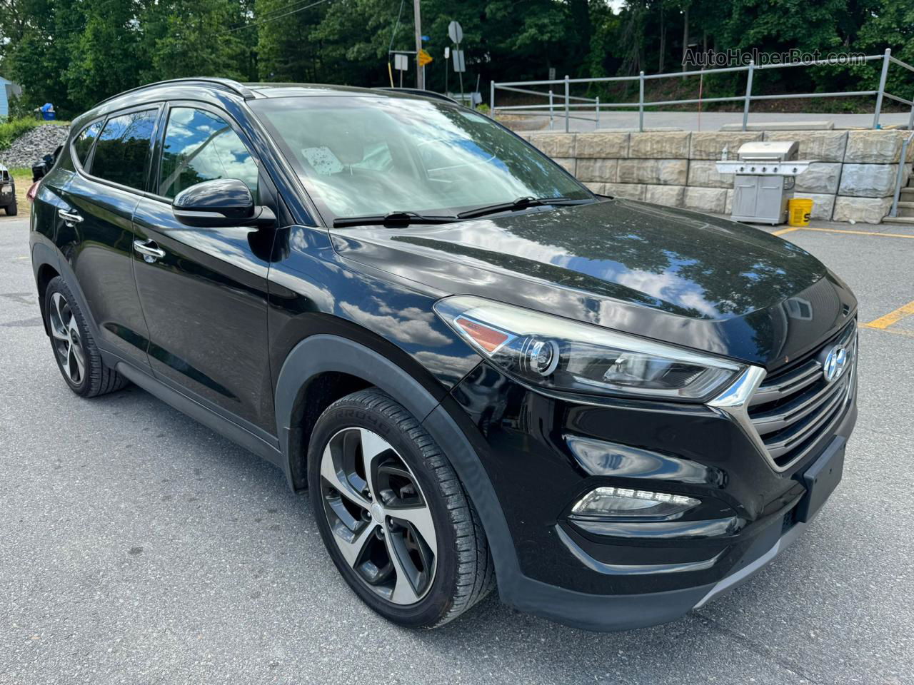 2016 Hyundai Tucson Limited Черный vin: KM8J3CA26GU209741