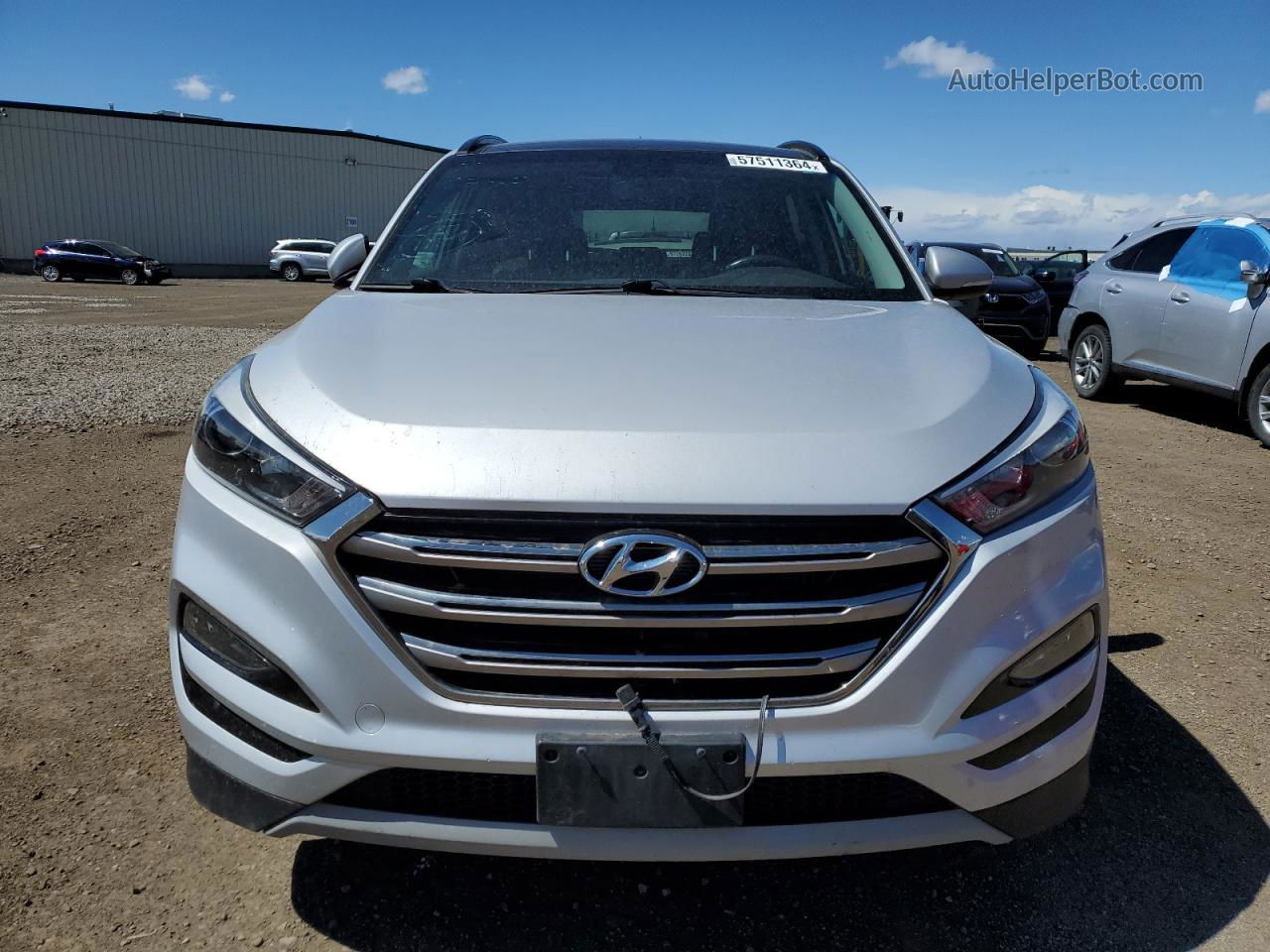 2017 Hyundai Tucson Limited Silver vin: KM8J3CA26HU269245