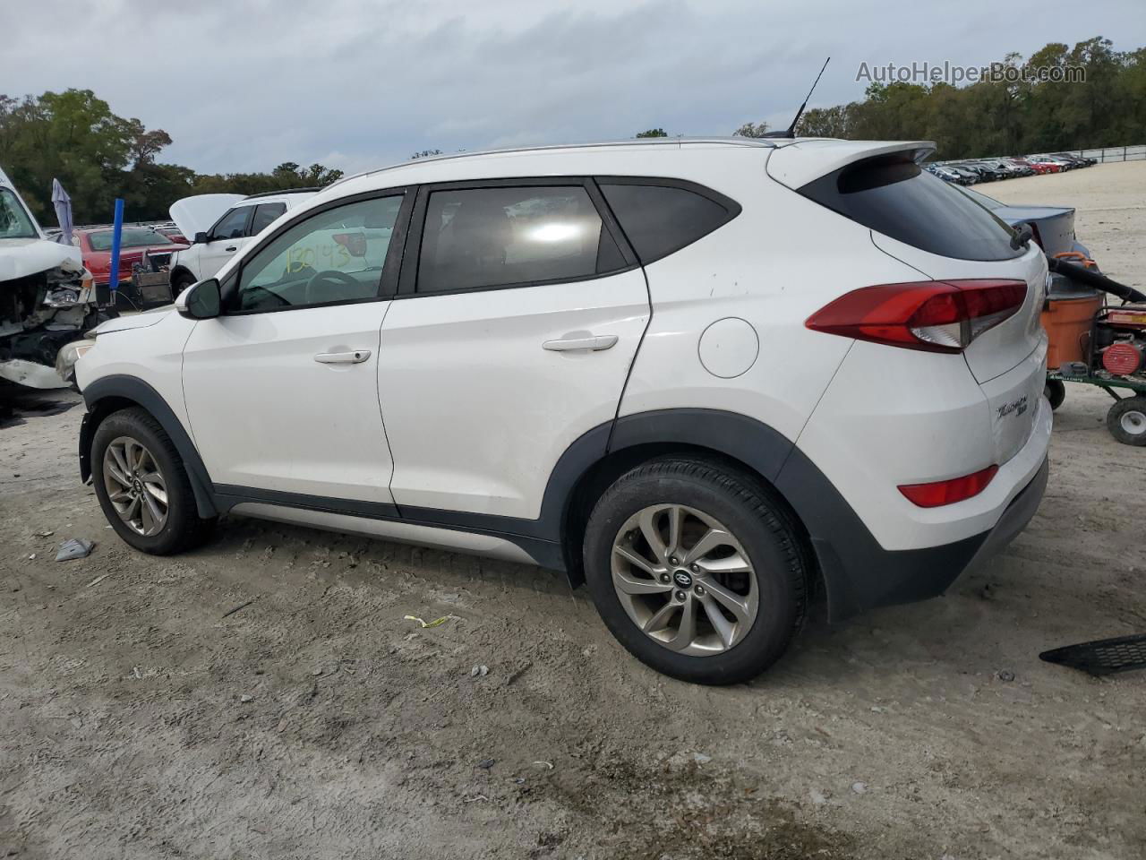 2017 Hyundai Tucson Limited White vin: KM8J3CA26HU285087