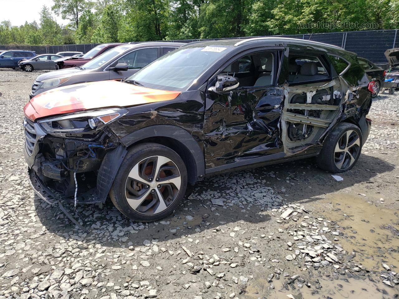 2017 Hyundai Tucson Limited Black vin: KM8J3CA26HU326575