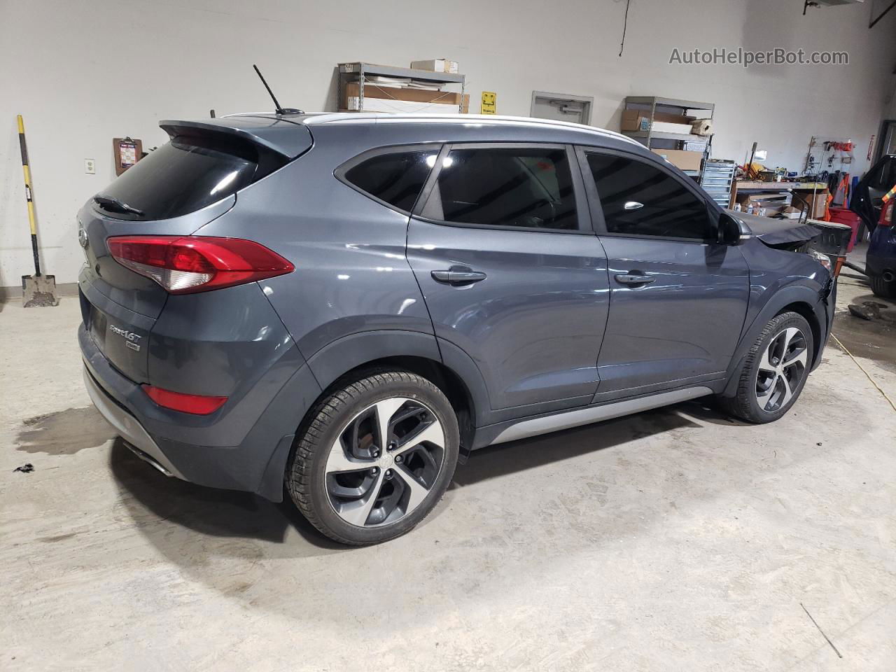 2017 Hyundai Tucson Limited Gray vin: KM8J3CA26HU341688