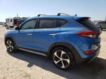 2017 Hyundai Tucson Limited Синий vin: KM8J3CA26HU355459