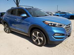 2017 Hyundai Tucson Limited Синий vin: KM8J3CA26HU355459