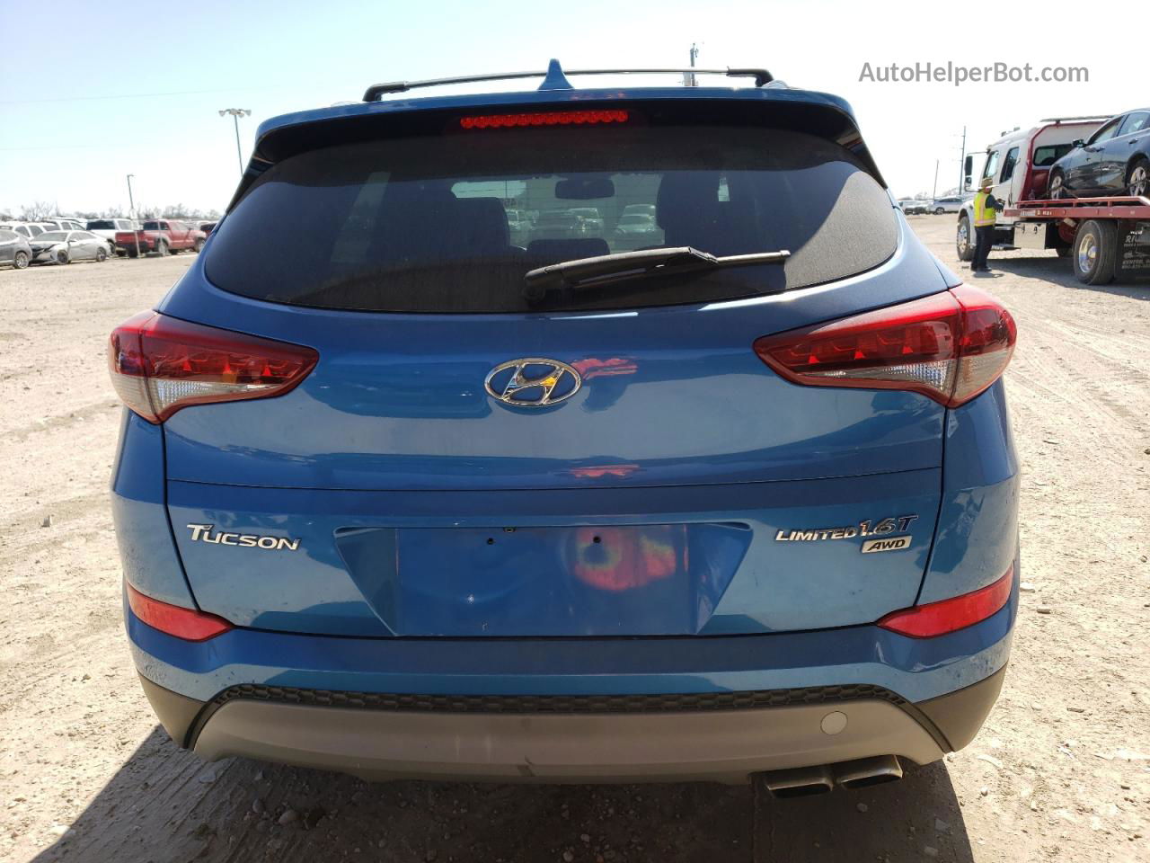 2017 Hyundai Tucson Limited Blue vin: KM8J3CA26HU355459