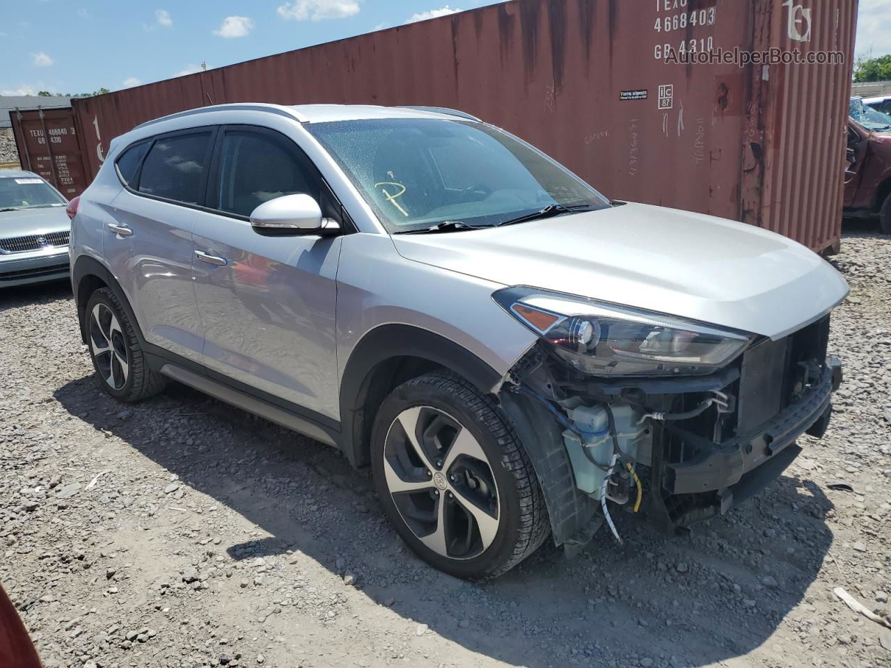 2017 Hyundai Tucson Limited Silver vin: KM8J3CA26HU359575