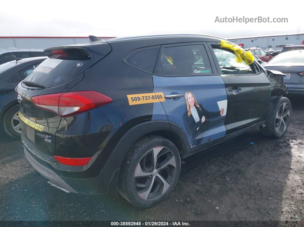 2017 Hyundai Tucson Limited Синий vin: KM8J3CA26HU375422