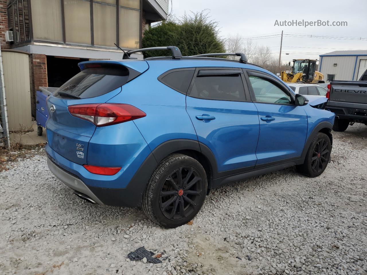 2017 Hyundai Tucson Limited Синий vin: KM8J3CA26HU459711