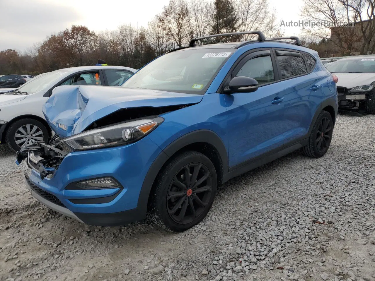 2017 Hyundai Tucson Limited Blue vin: KM8J3CA26HU459711