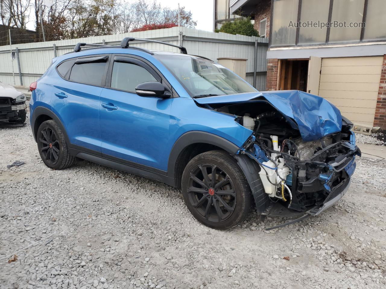 2017 Hyundai Tucson Limited Blue vin: KM8J3CA26HU459711