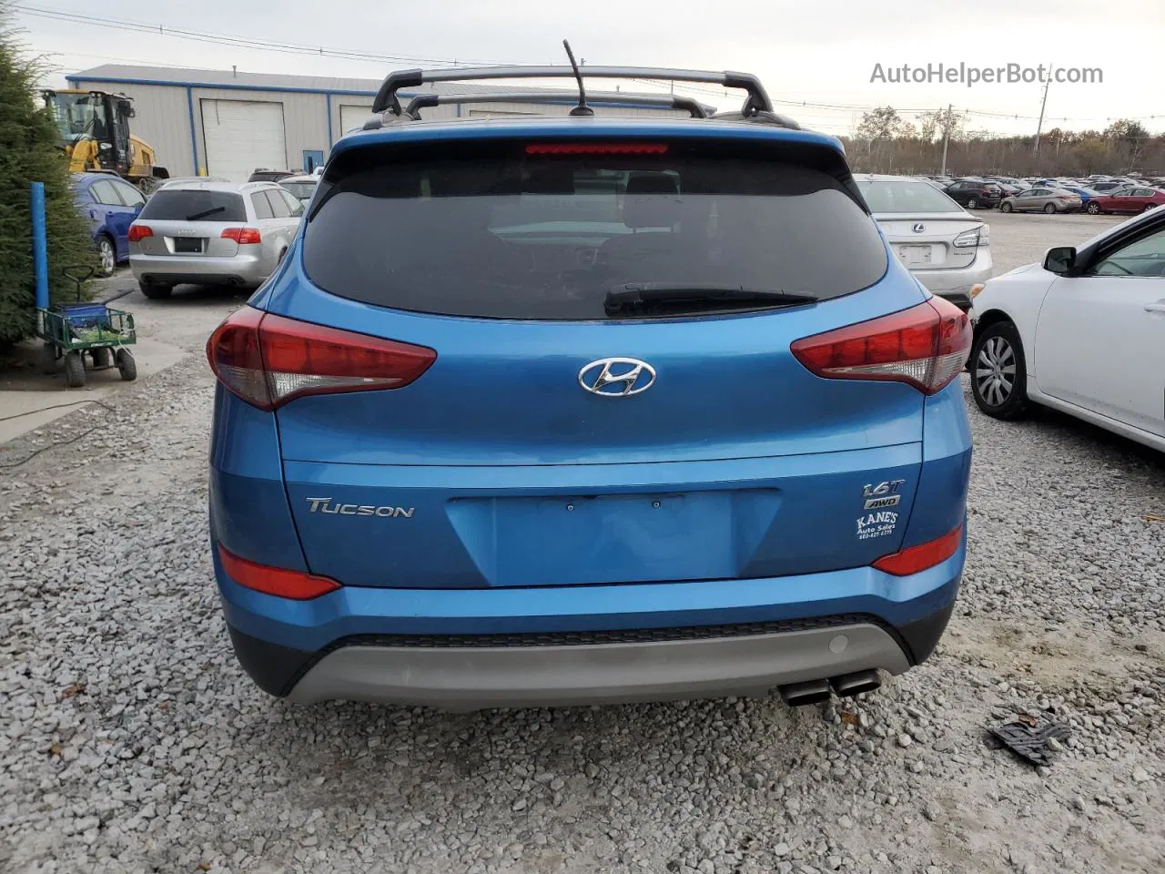 2017 Hyundai Tucson Limited Синий vin: KM8J3CA26HU459711