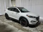 2017 Hyundai Tucson Limited White vin: KM8J3CA26HU550333