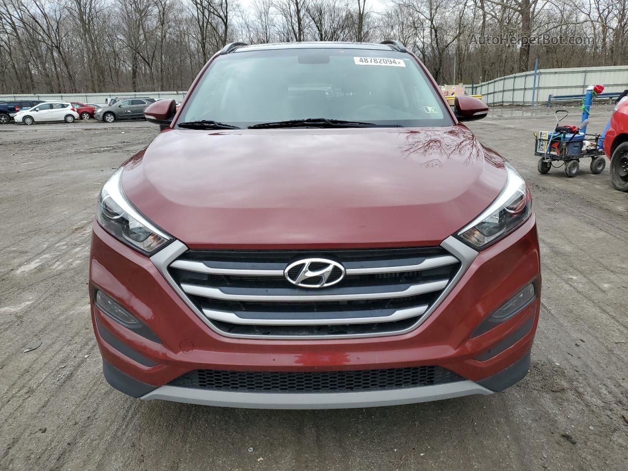 2018 Hyundai Tucson Value Красный vin: KM8J3CA26JU782341