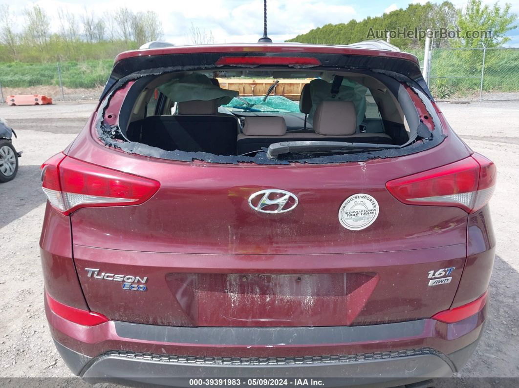 2016 Hyundai Tucson Eco Burgundy vin: KM8J3CA27GU060837