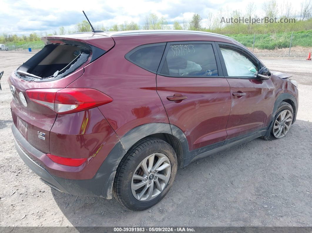 2016 Hyundai Tucson Eco Бордовый vin: KM8J3CA27GU060837