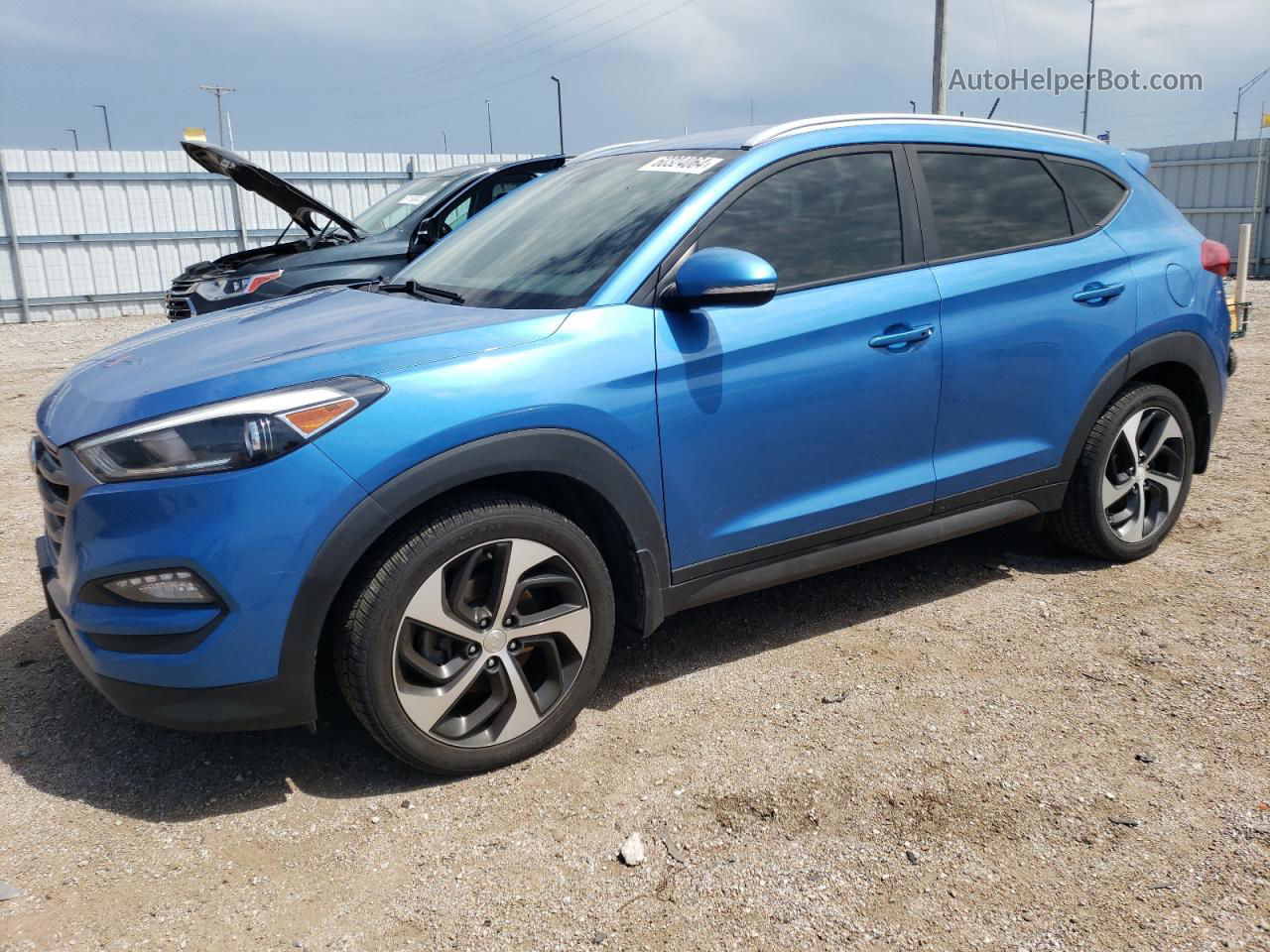 2016 Hyundai Tucson Limited Синий vin: KM8J3CA27GU247284