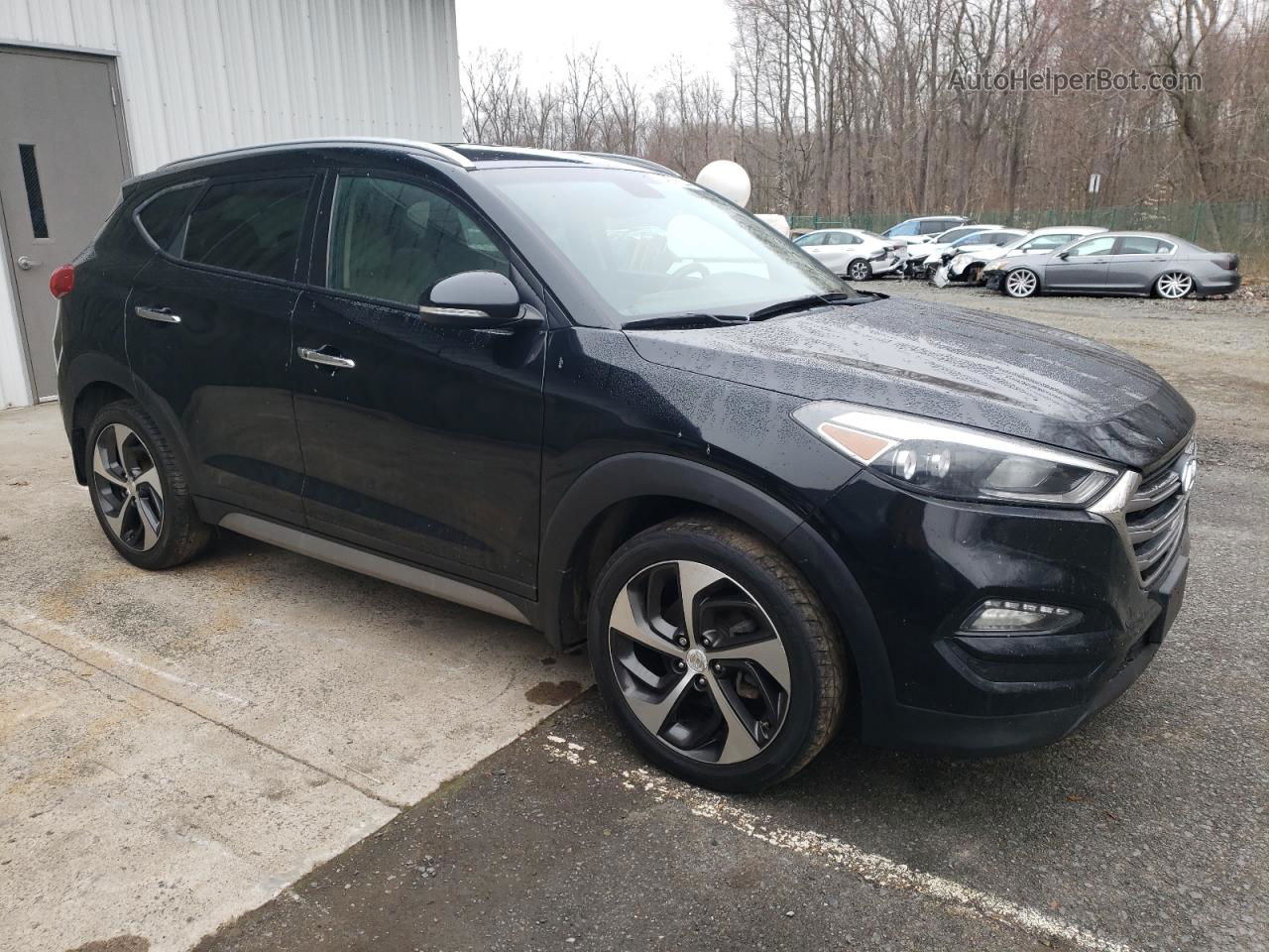 2017 Hyundai Tucson Limited Черный vin: KM8J3CA27HU277404