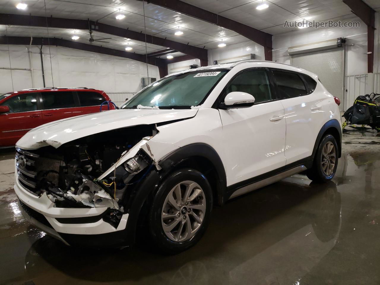 2017 Hyundai Tucson Limited White vin: KM8J3CA27HU370553