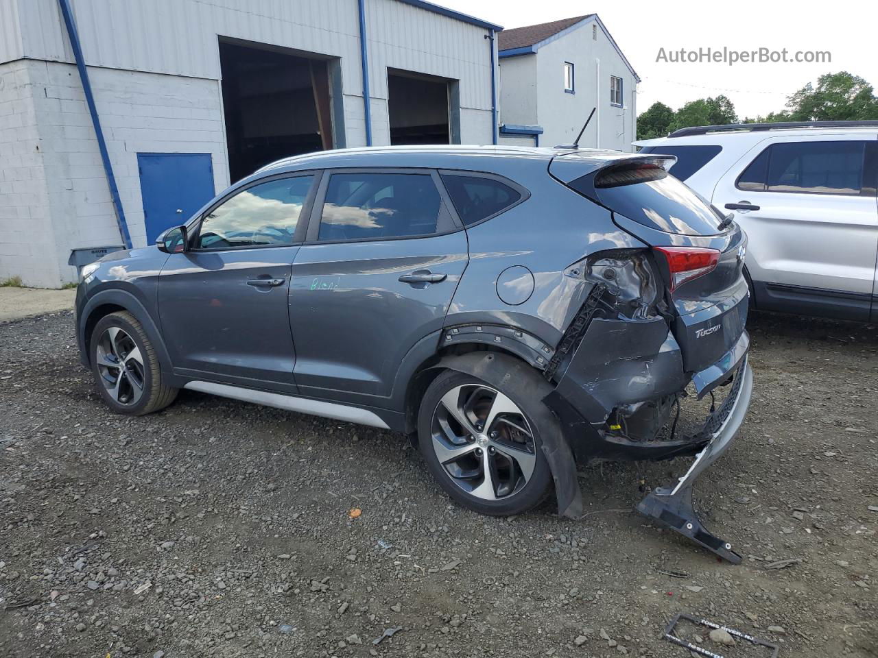 2017 Hyundai Tucson Limited Серый vin: KM8J3CA27HU404457