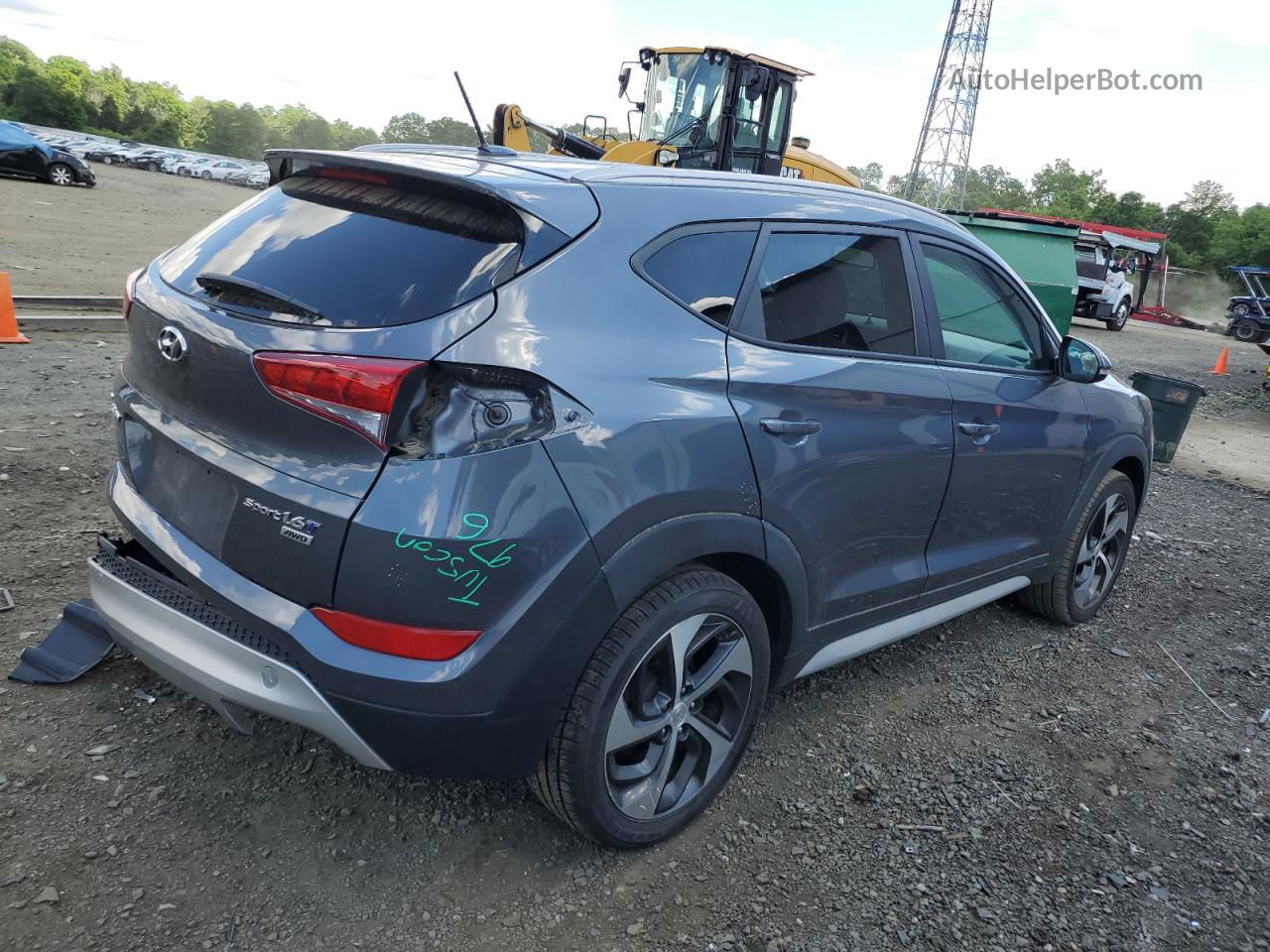 2017 Hyundai Tucson Limited Gray vin: KM8J3CA27HU404457