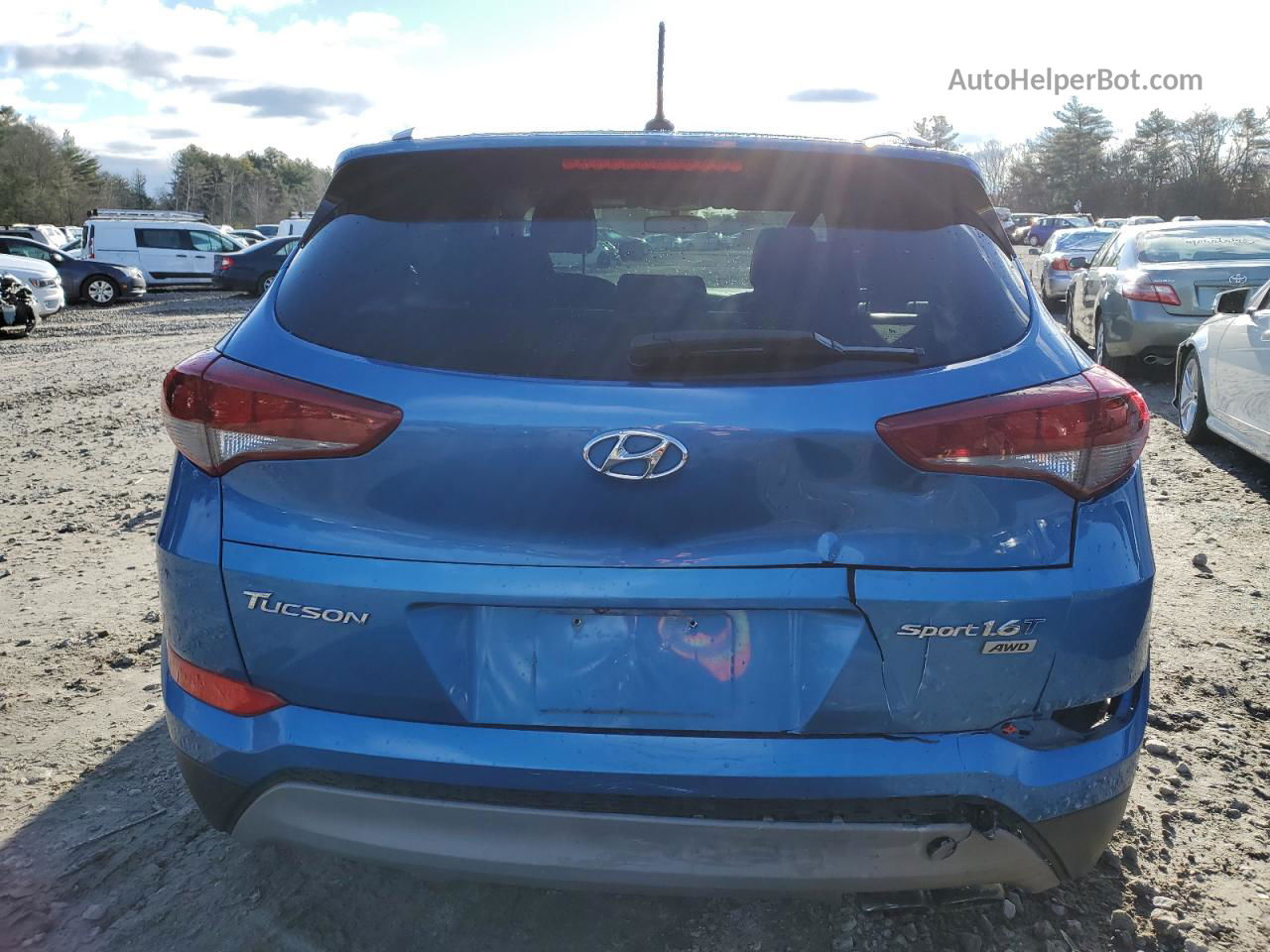 2017 Hyundai Tucson Limited Blue vin: KM8J3CA27HU415314