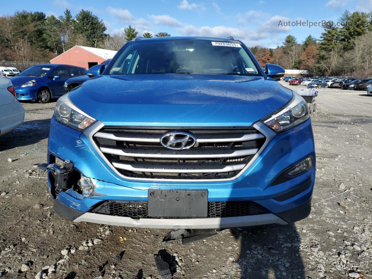 2017 Hyundai Tucson Limited Blue vin: KM8J3CA27HU415314