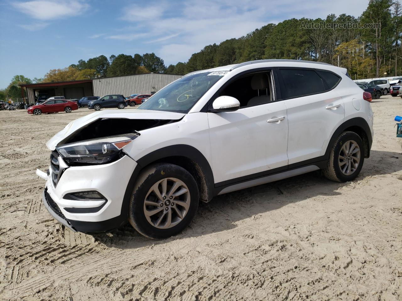 2017 Hyundai Tucson Limited White vin: KM8J3CA27HU439998