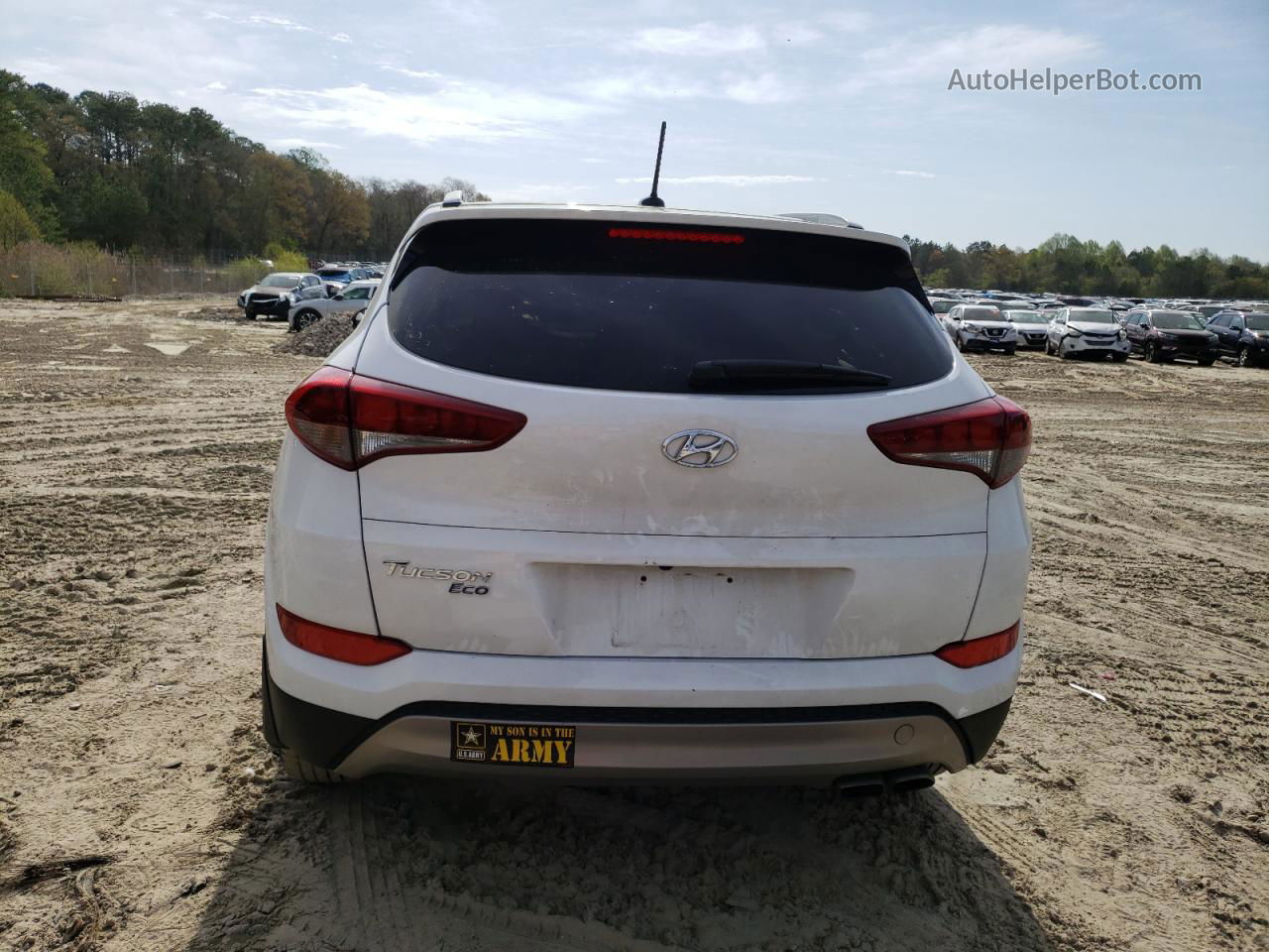 2017 Hyundai Tucson Limited White vin: KM8J3CA27HU439998