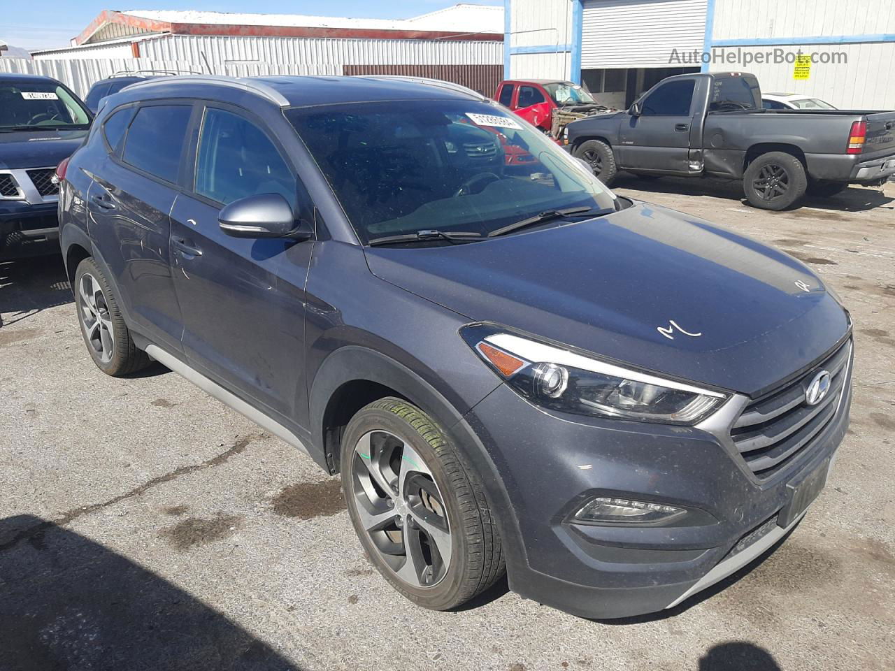 2017 Hyundai Tucson Limited Угольный vin: KM8J3CA27HU526980