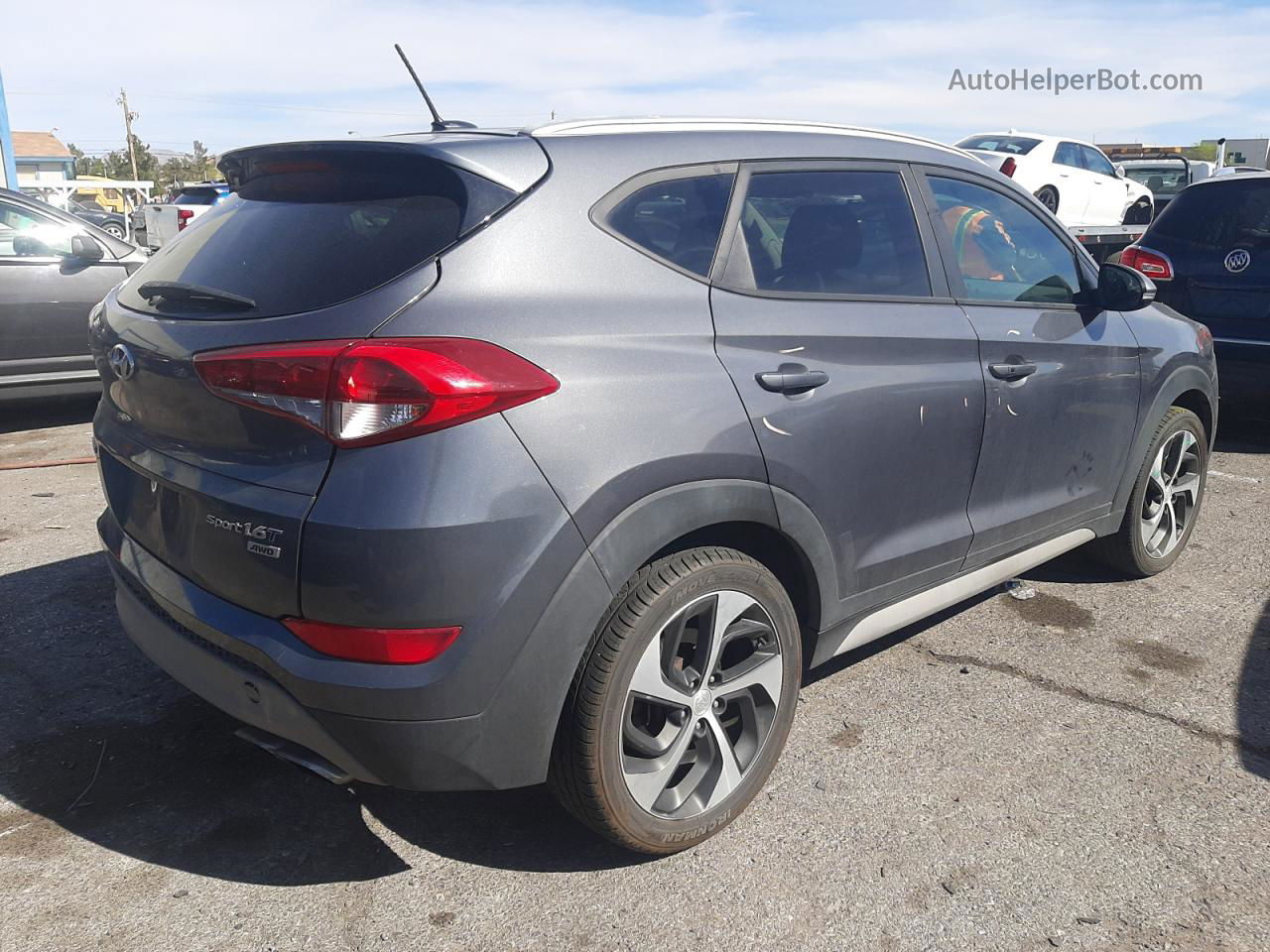 2017 Hyundai Tucson Limited Угольный vin: KM8J3CA27HU526980