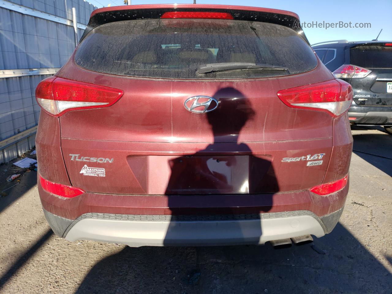 2017 Hyundai Tucson Limited Red vin: KM8J3CA27HU593644