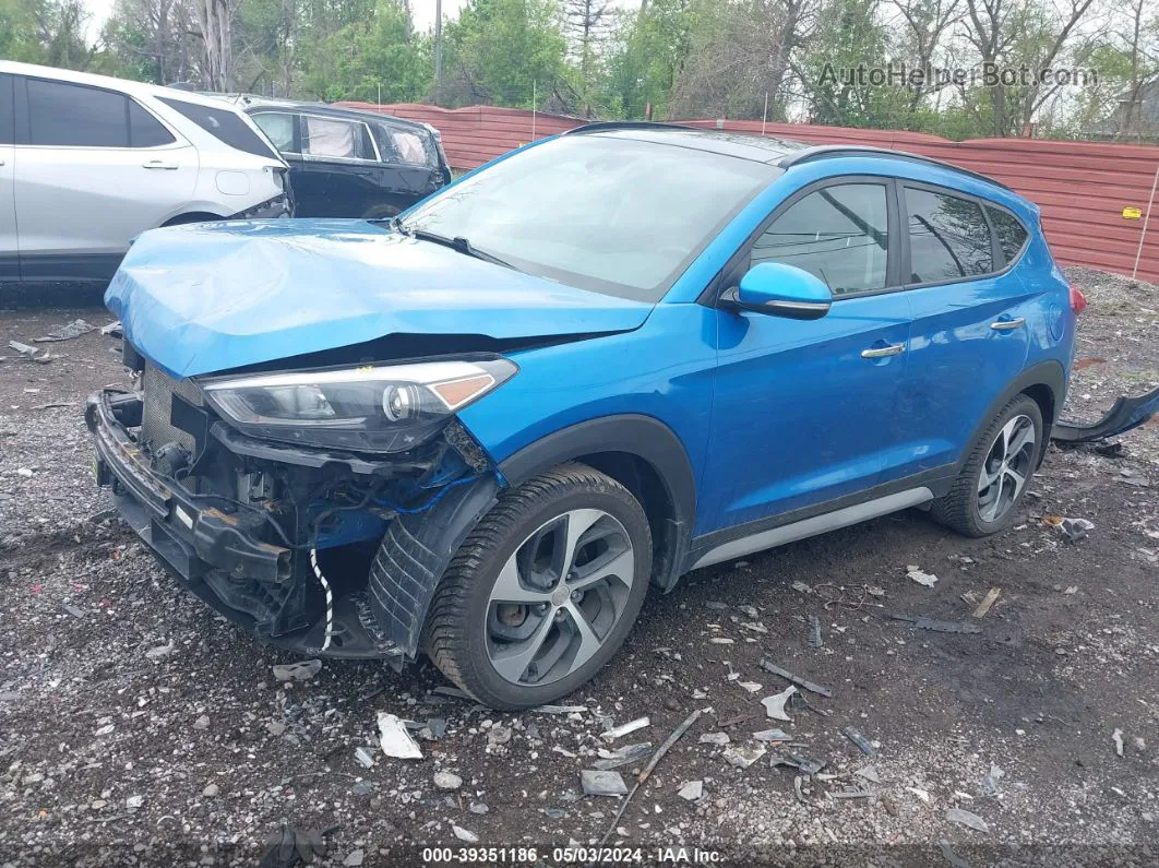 2018 Hyundai Tucson Limited Blue vin: KM8J3CA27JU610870