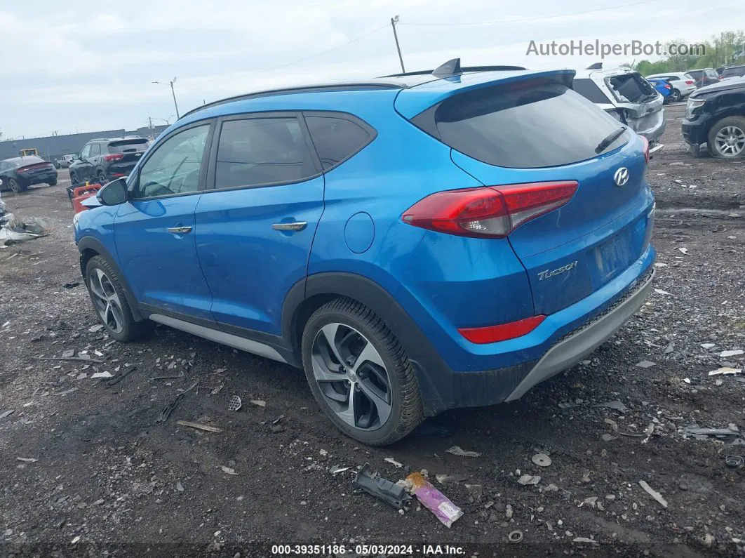 2018 Hyundai Tucson Limited Blue vin: KM8J3CA27JU610870