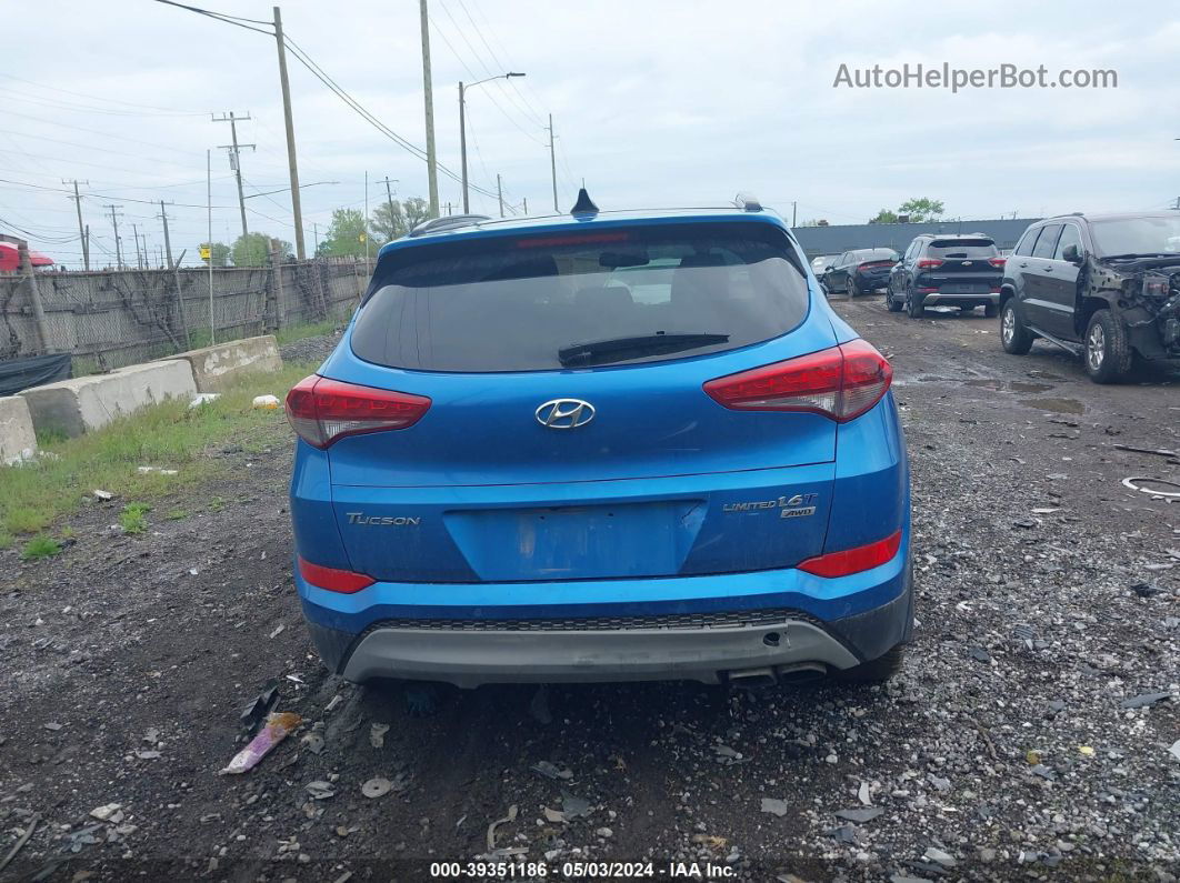 2018 Hyundai Tucson Limited Blue vin: KM8J3CA27JU610870