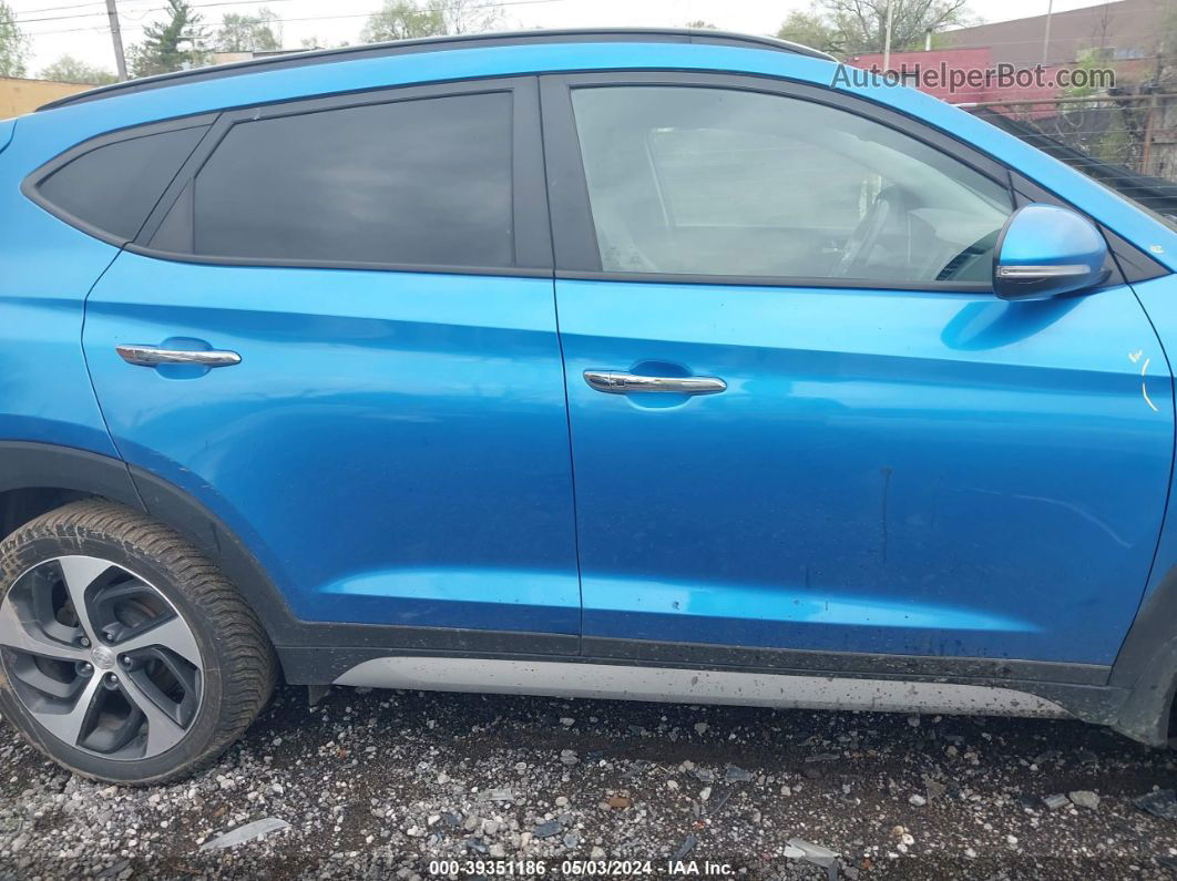 2018 Hyundai Tucson Limited Blue vin: KM8J3CA27JU610870