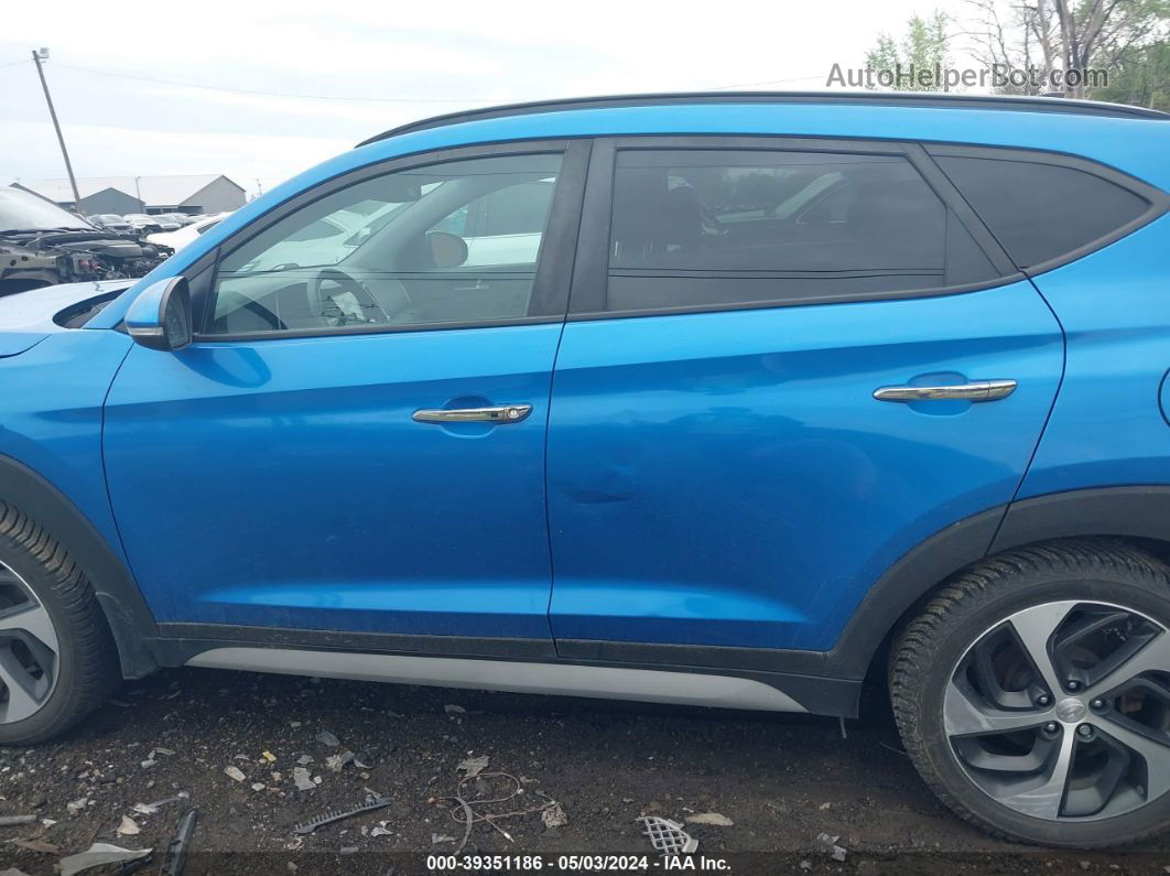 2018 Hyundai Tucson Limited Blue vin: KM8J3CA27JU610870