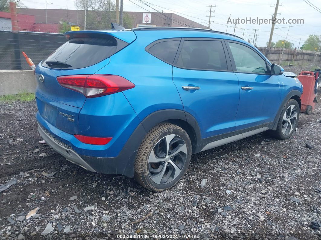 2018 Hyundai Tucson Limited Blue vin: KM8J3CA27JU610870