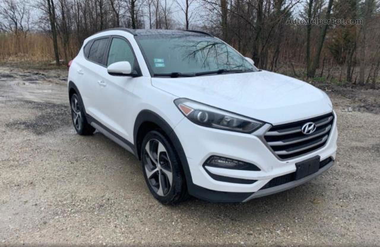 2018 Hyundai Tucson Value White vin: KM8J3CA27JU690204