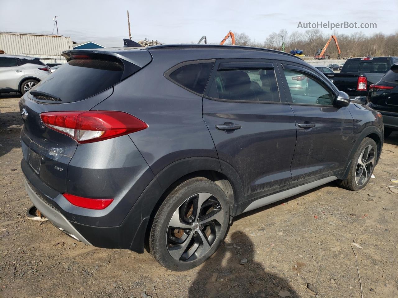 2018 Hyundai Tucson Value Gray vin: KM8J3CA27JU781781