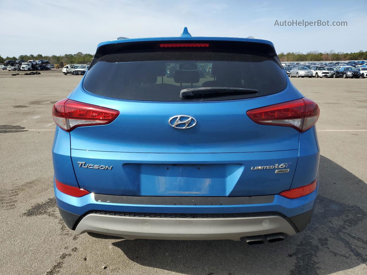 2017 Hyundai Tucson Limited Blue vin: KM8J3CA28HU305291