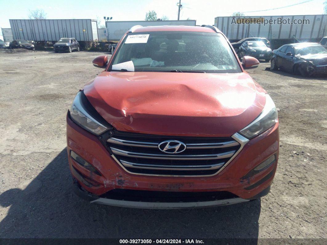 2017 Hyundai Tucson Limited Orange vin: KM8J3CA28HU308899