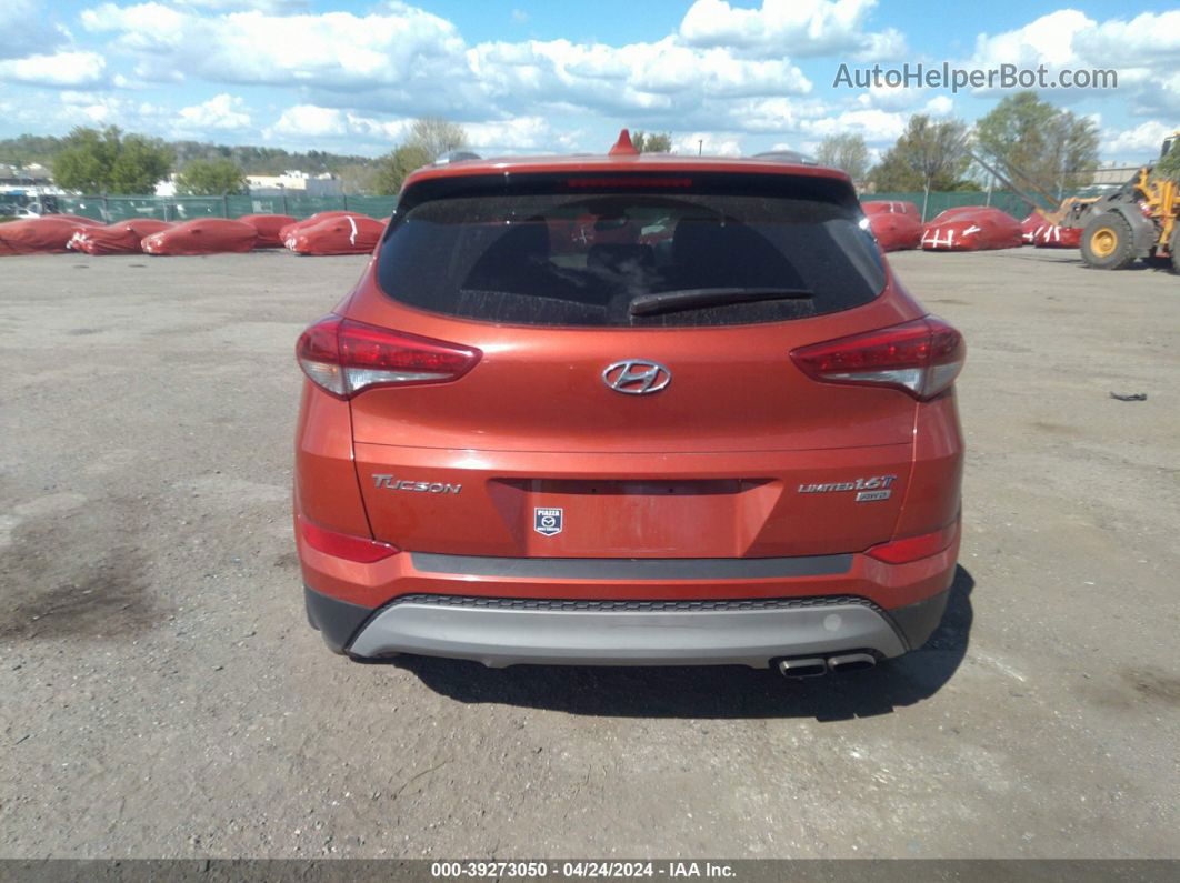 2017 Hyundai Tucson Limited Orange vin: KM8J3CA28HU308899